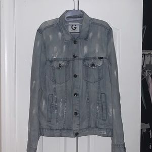 men’s medium Guess jean jacket size